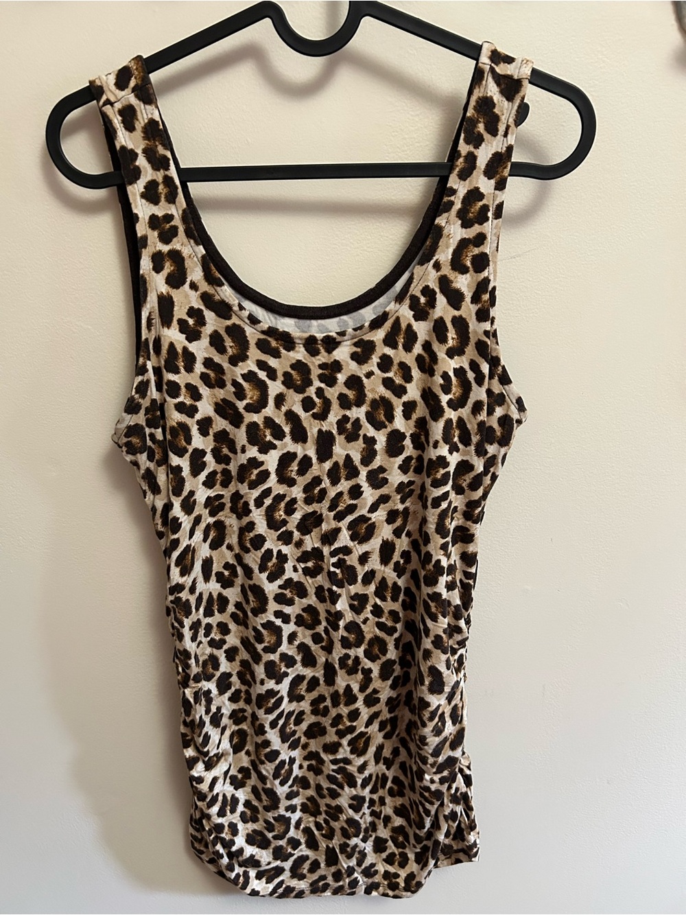 torrid Leopard-Print Scoop Tank in Beige and Brown size 00